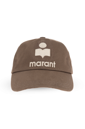 ISABEL MARANT｜CAPS (TYRON (CQ001XFB A3C05A ECRD)) Isabel Marant cap Tyron with logo CQ001XFB-A3C05A ecru/blue